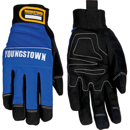 Youngstown Glove High Dexterity Gloves, L, Blue, Synthetic Suede